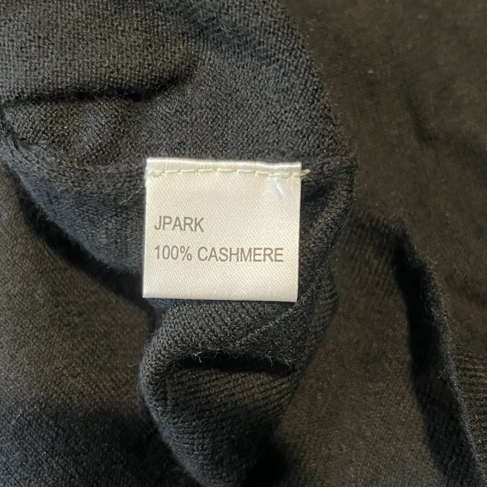 J PARK BLACK CASHMERE LONG VEST S - Picture 13 of 14